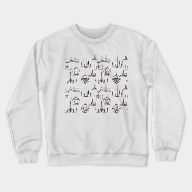 The Lights Are On Crewneck Sweatshirt by missdebi27